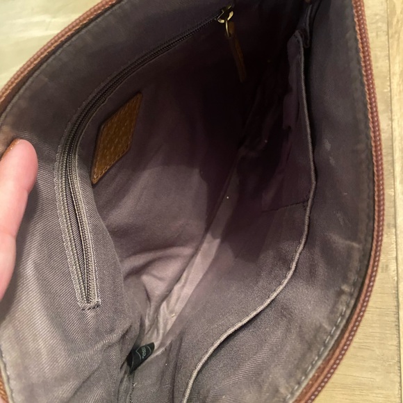 Fossil Brown Leather Crossbody Bag - Picture 4 of 7